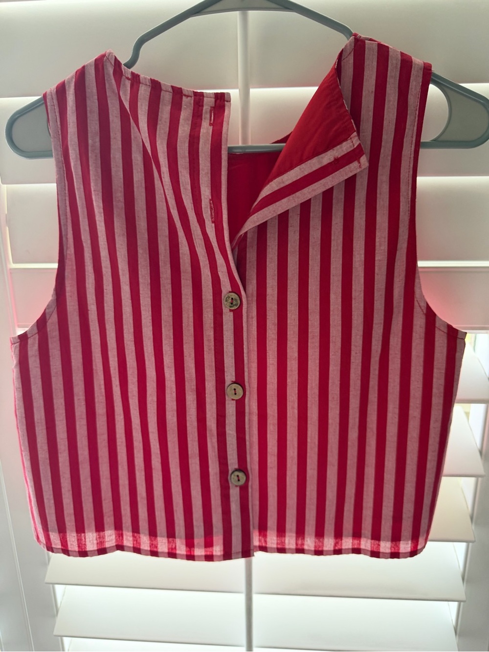 entro Red and Pink Striped Tank Top - Picture 2 of 3